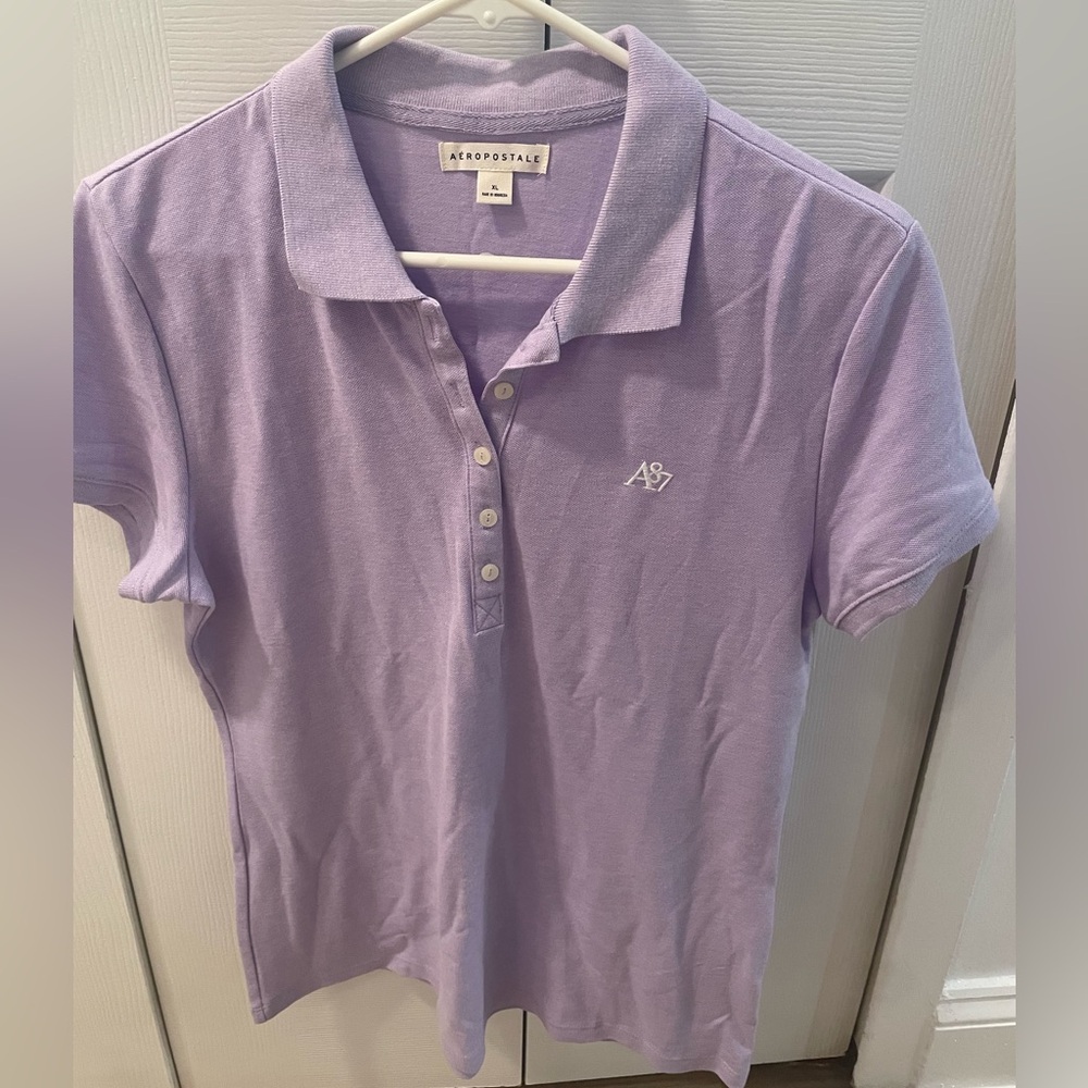 Aeropostale Lavender Polo Shirt